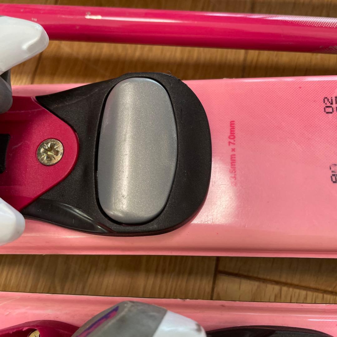 スキー板 ブーツ2足　ストック 4点セット　サイズ90