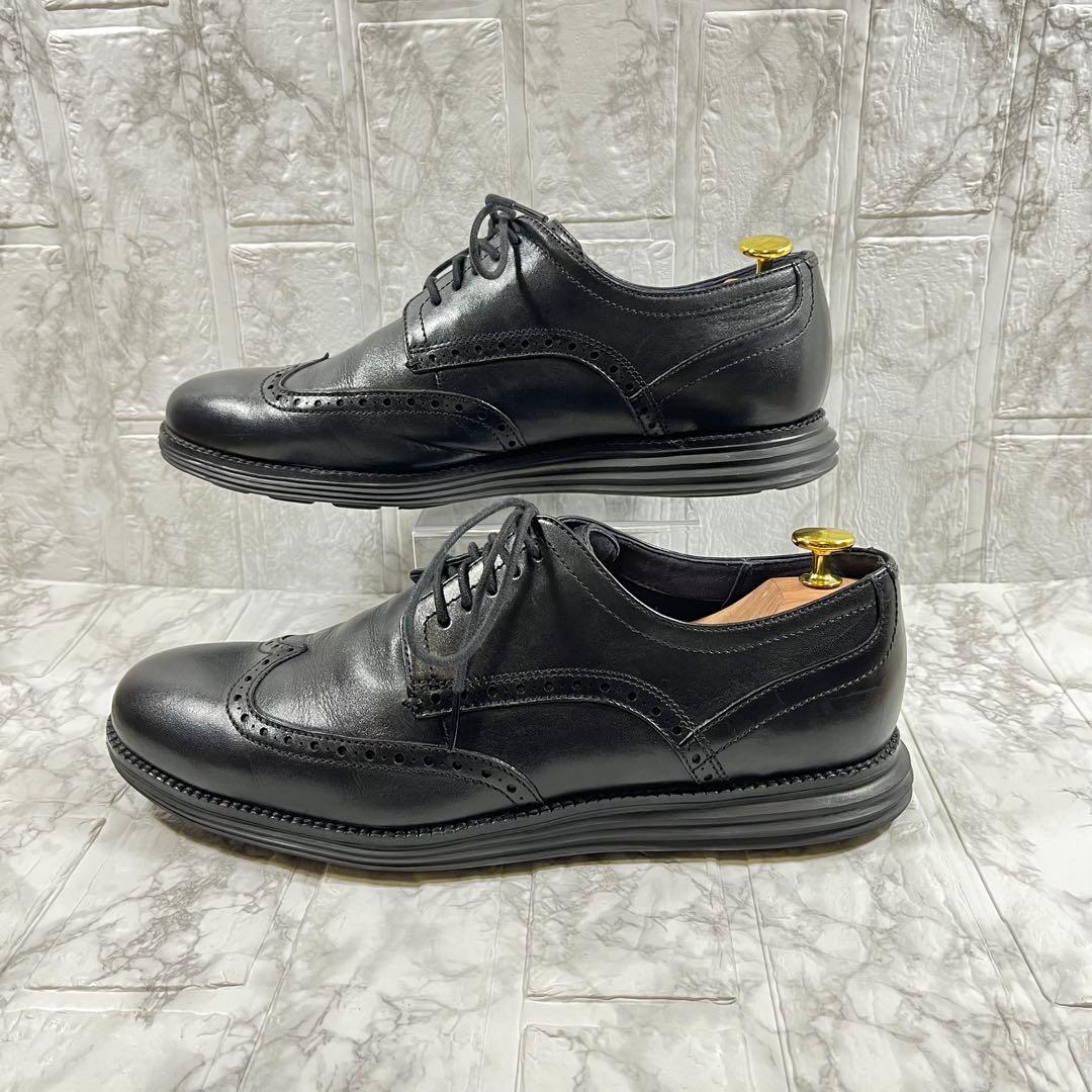 【美品】COLE HAAN オリジナルグランド　ウイングチップ　ブラック　28㎝