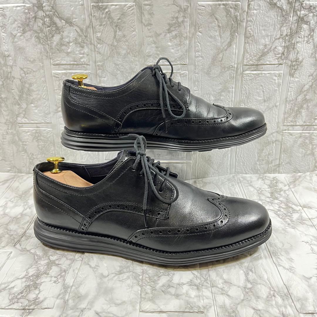【美品】COLE HAAN オリジナルグランド　ウイングチップ　ブラック　28㎝