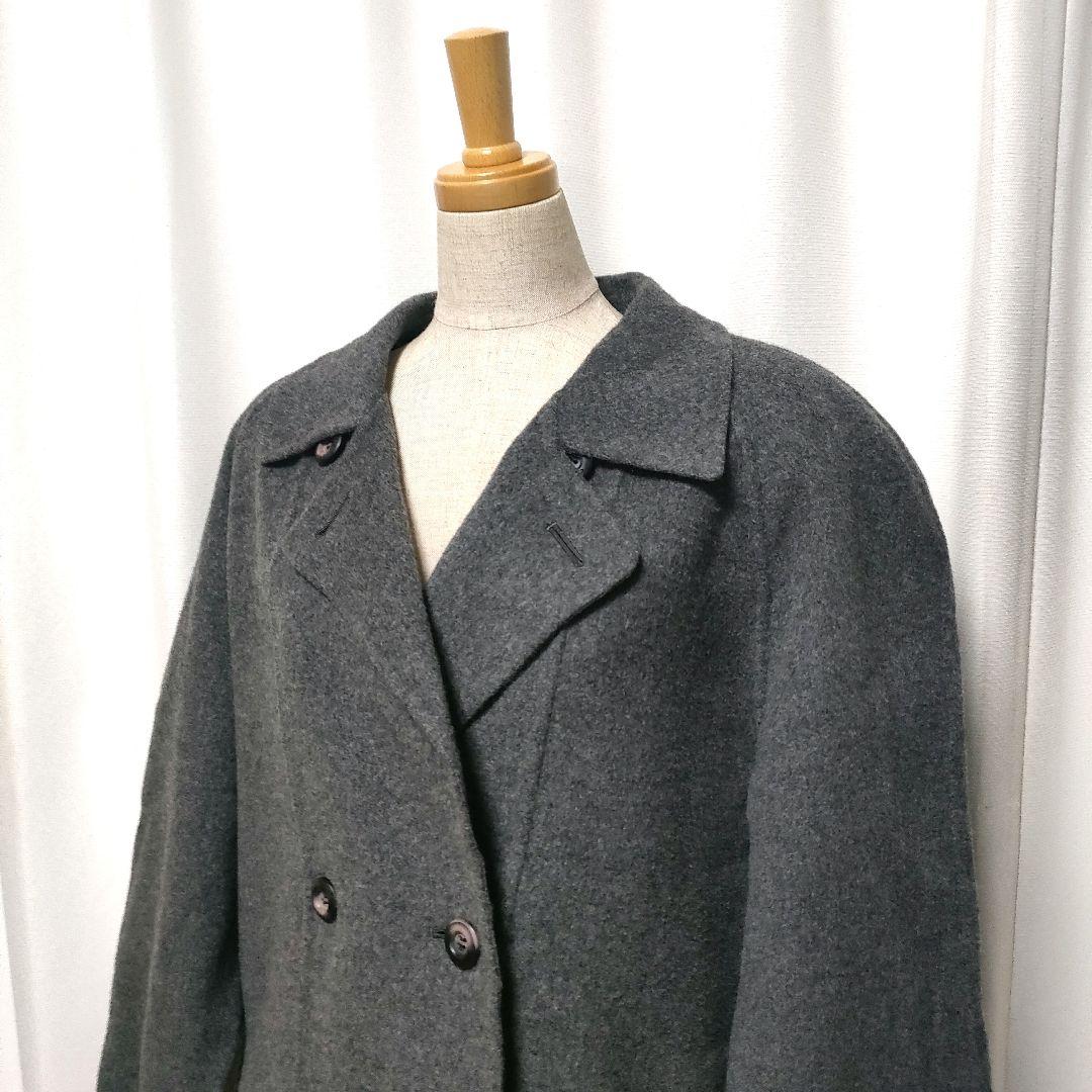 希少 Burberrys バーバリー カシミヤ ウール ダブルフェイスコート