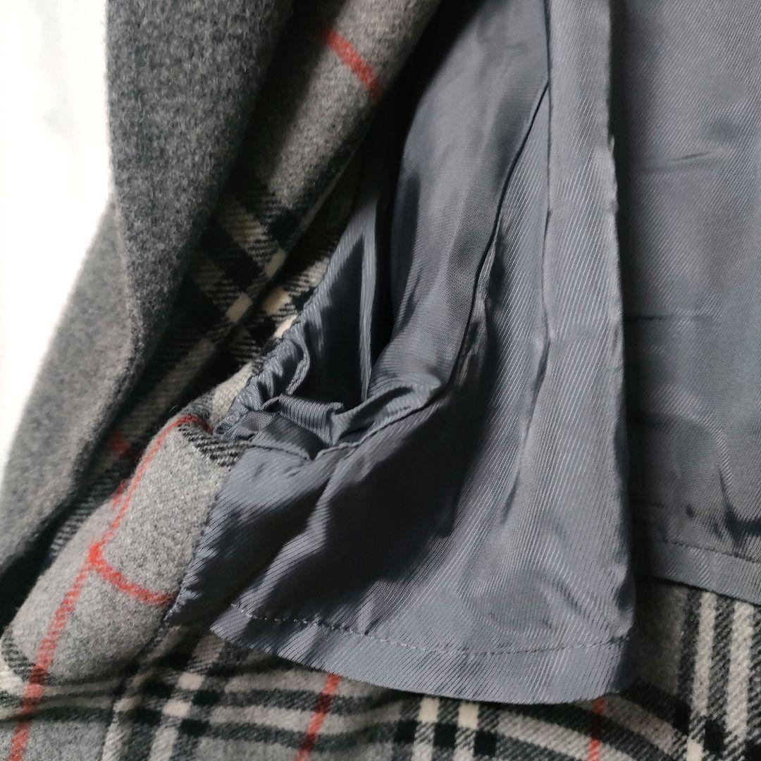 希少 Burberrys バーバリー カシミヤ ウール ダブルフェイスコート