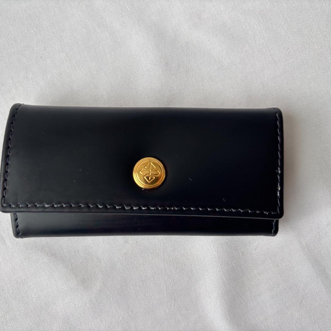 未使用 エッティンガー キーケース レザー お洒落 上質 ブラック