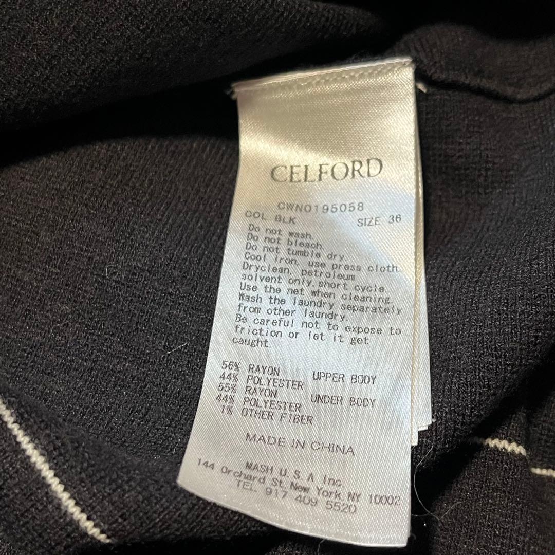 美品✨CELFORD（セルフォード）　ピンタックプリーツニットワンピース