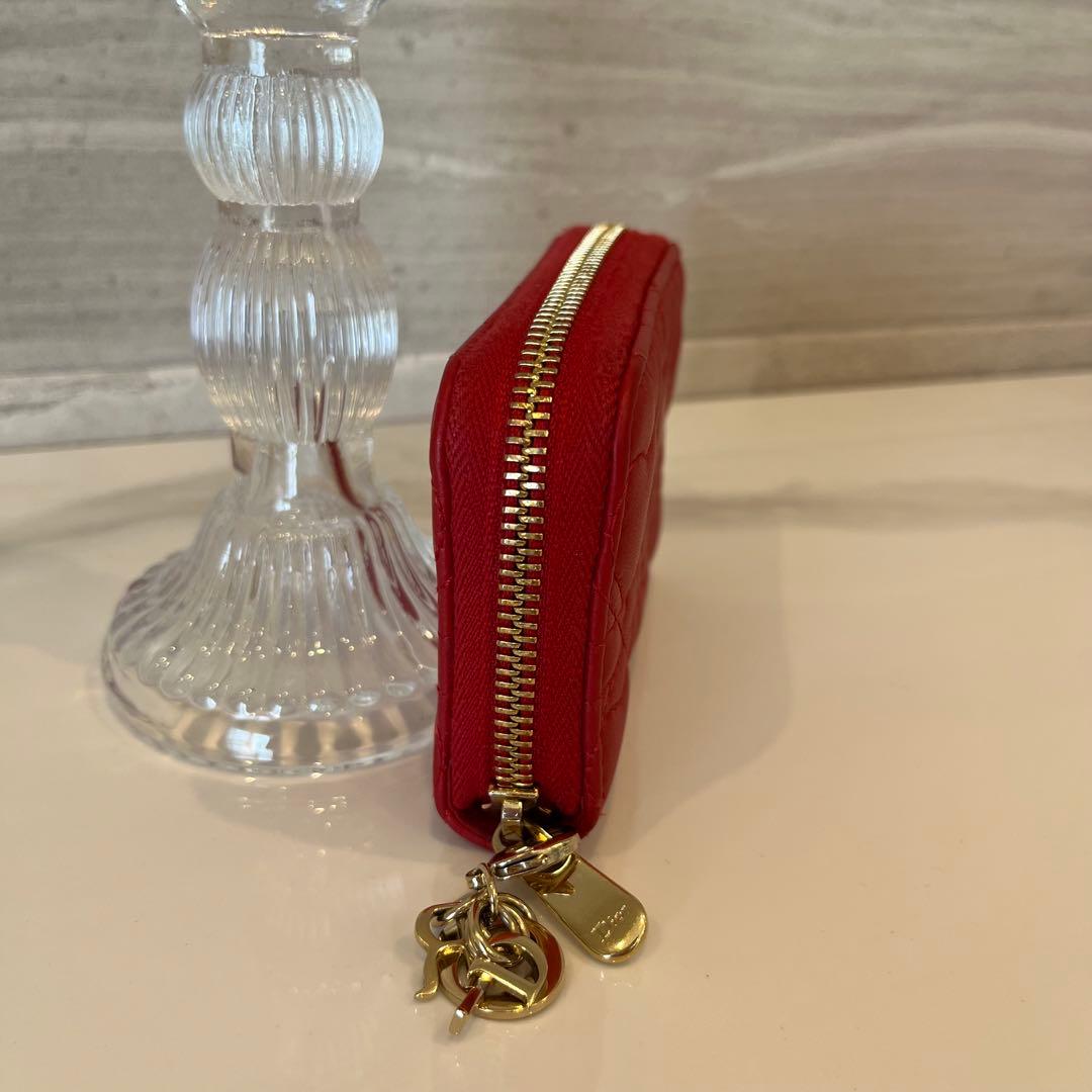 LADY DIOR スモール ジップケース ハート