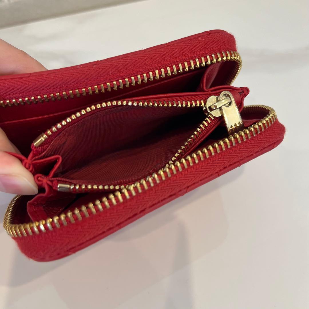 LADY DIOR スモール ジップケース ハート