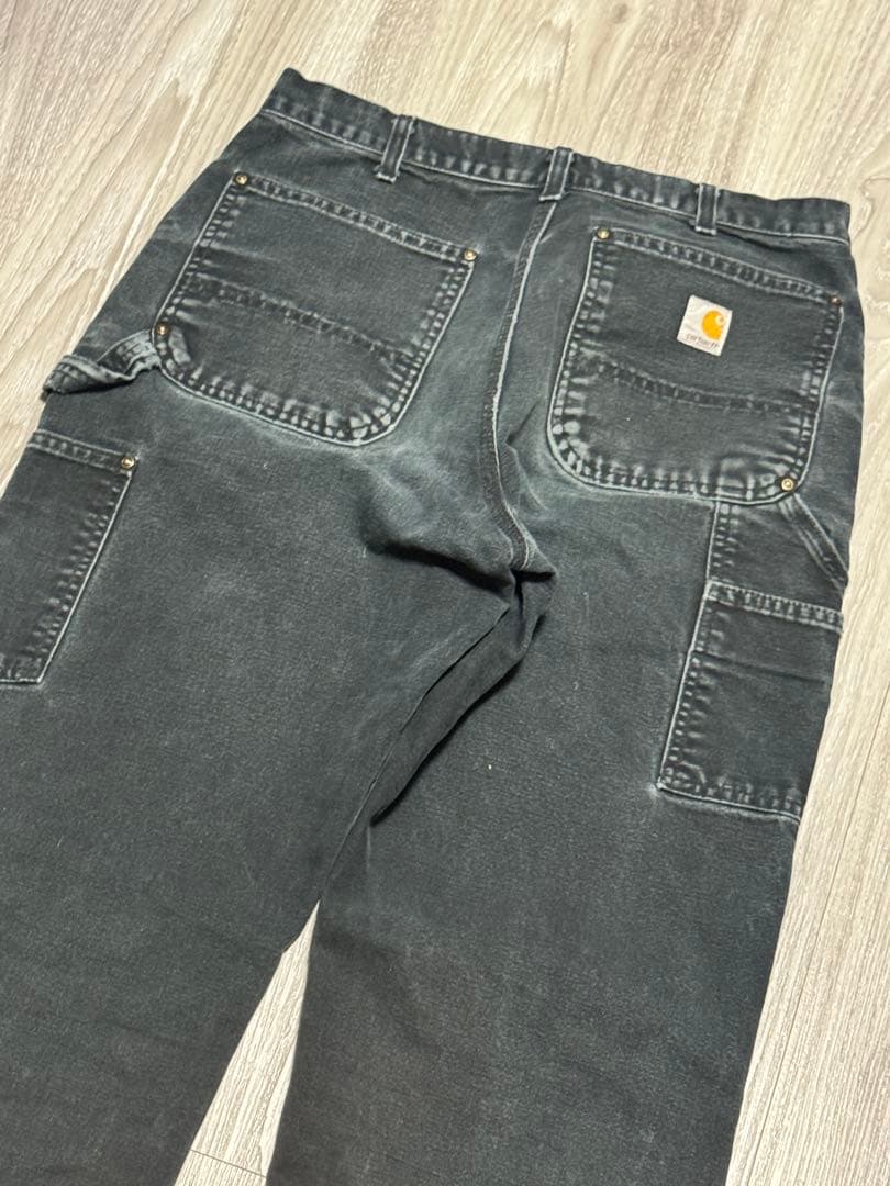 鬼フェード carhartt ダブルニーペインターパンツ BLK ブラック　33