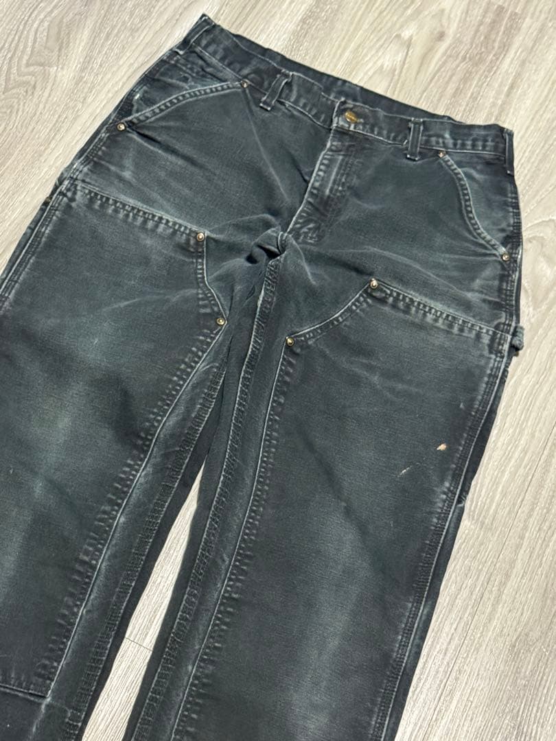 鬼フェード carhartt ダブルニーペインターパンツ BLK ブラック　33