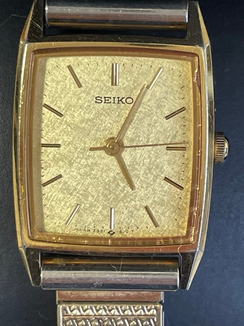 美品　稼働/良品SEIKO セイコー クオーツ 7321-6010 ゴールド