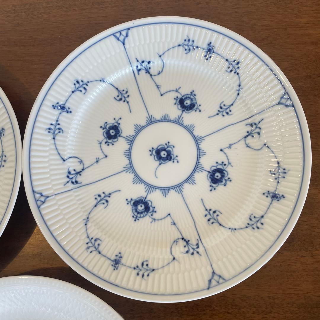 ロイヤルコペンハーゲン ブルーフルーテッド プレイン プレート 27cm