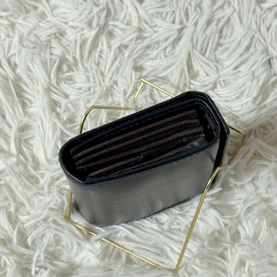 ⭐️未使用級⭐️　m+　エムピウ　ミッレフォッリエ　p25　ネイビー　レザー