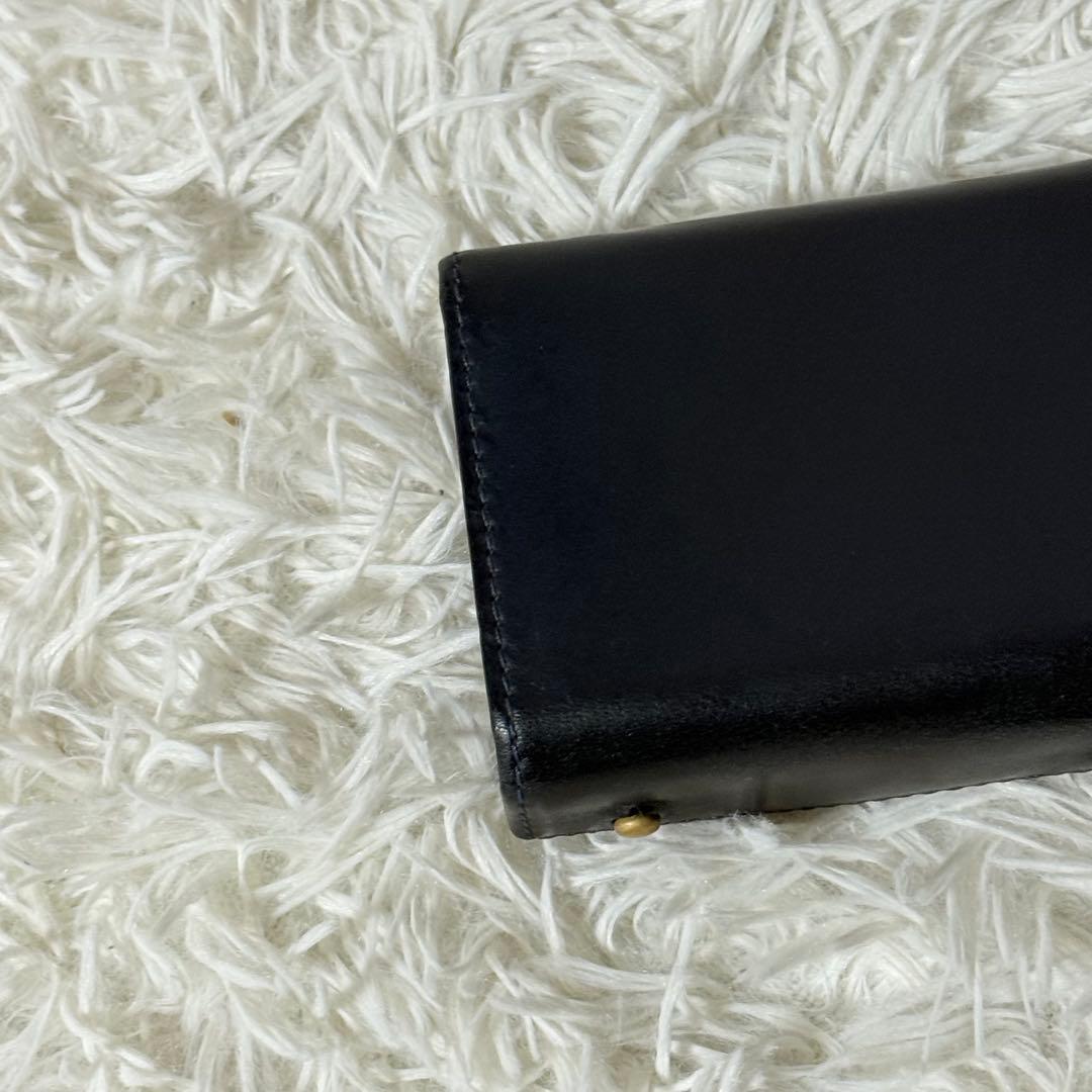 ⭐️未使用級⭐️　m+　エムピウ　ミッレフォッリエ　p25　ネイビー　レザー