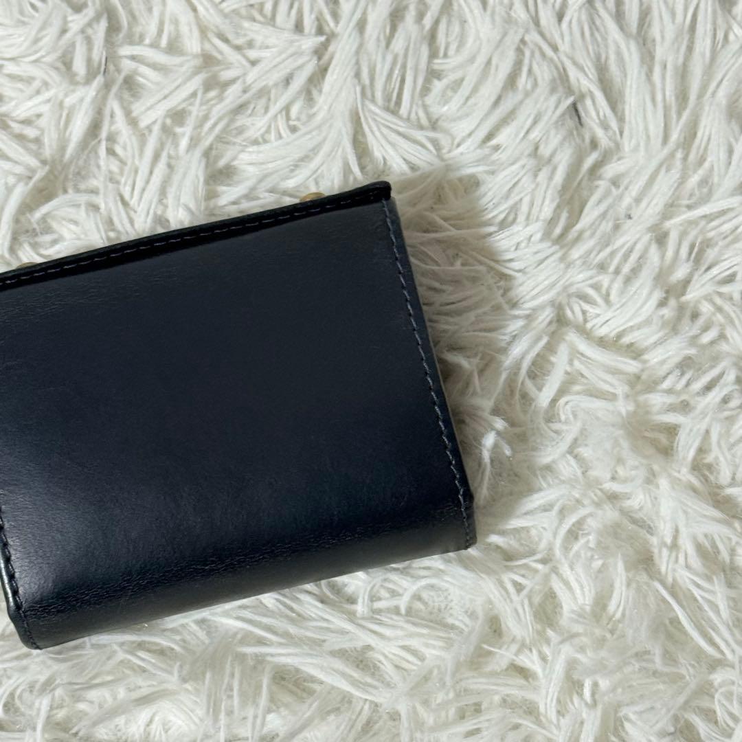 ⭐️未使用級⭐️　m+　エムピウ　ミッレフォッリエ　p25　ネイビー　レザー