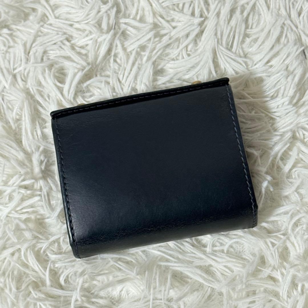 ⭐️未使用級⭐️　m+　エムピウ　ミッレフォッリエ　p25　ネイビー　レザー