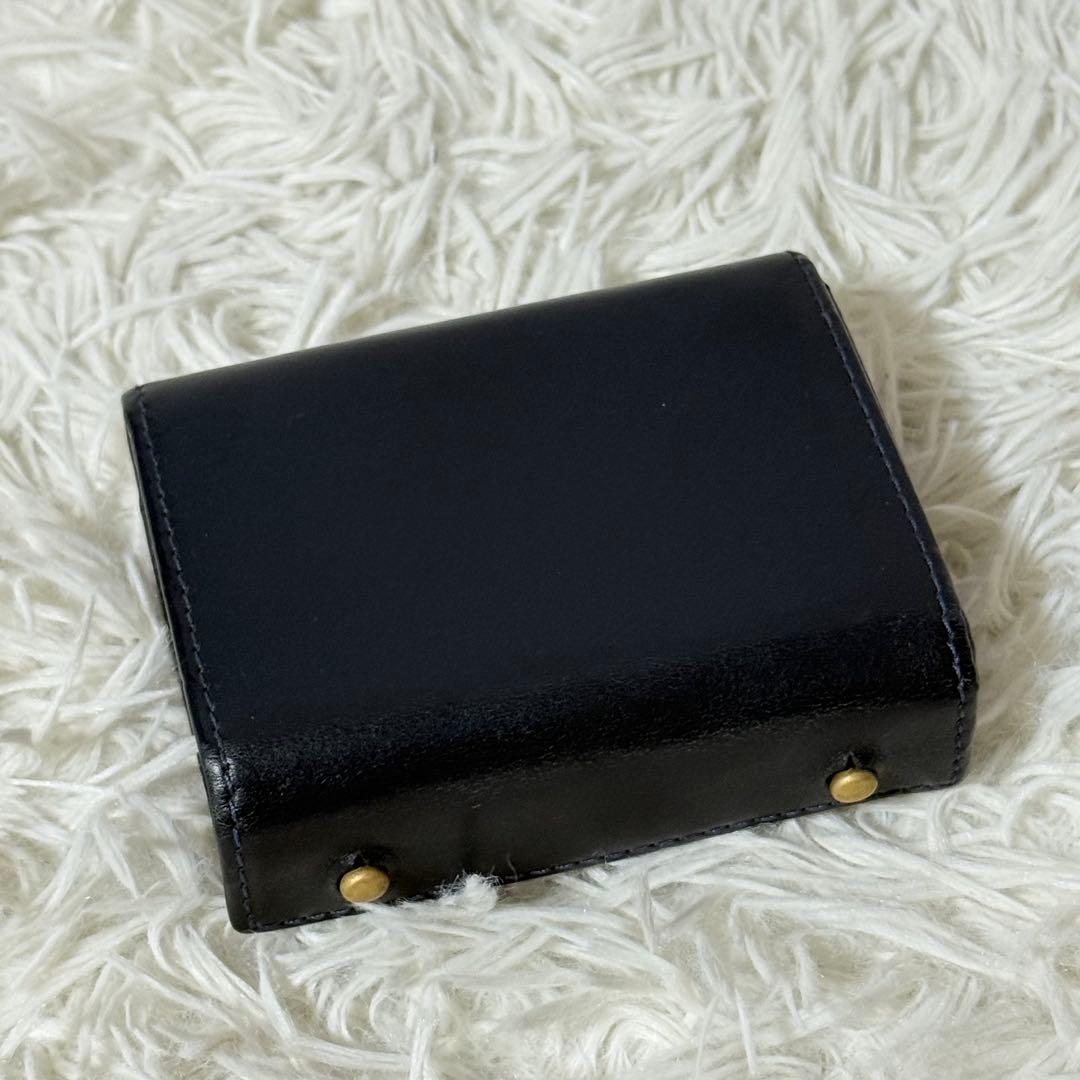 ⭐️未使用級⭐️　m+　エムピウ　ミッレフォッリエ　p25　ネイビー　レザー