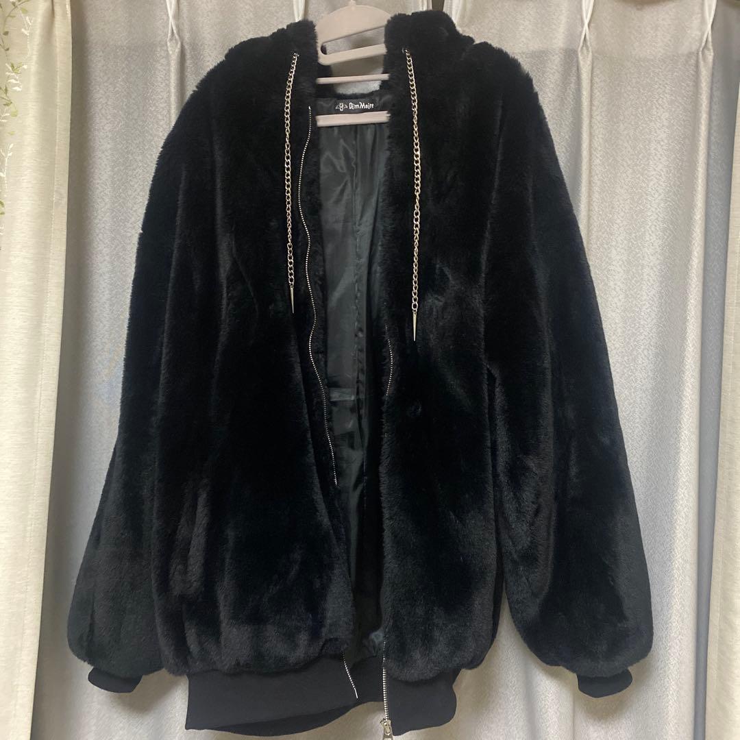 【中古】DimMoire BABY SHEEPファーパーカー ディムモアール