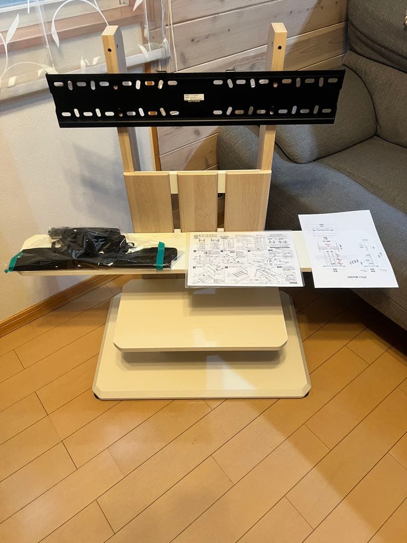 【dai】 ナチュラルウッド調 テレビスタンド 24-77インチ対応