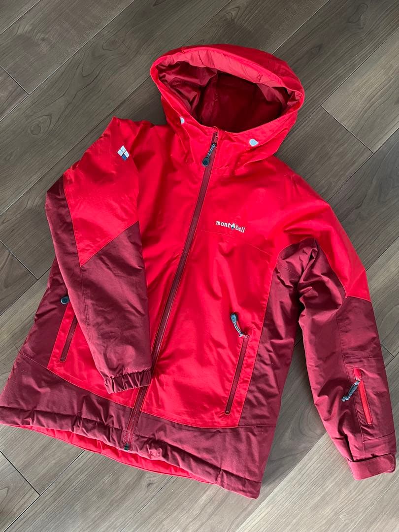 スキーウェア150・ニット帽　モンベル　手袋おまけ