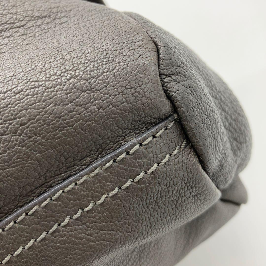 GIVENCHY パンドラ 2way レザー ハンドバッグ グレー