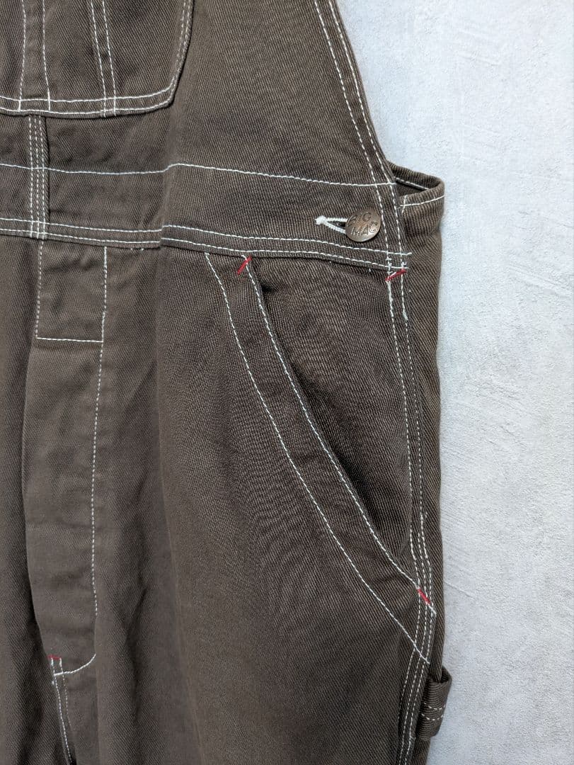 BEAMS BOY × BIG MAC 別注 オーバーオール ブラウン F