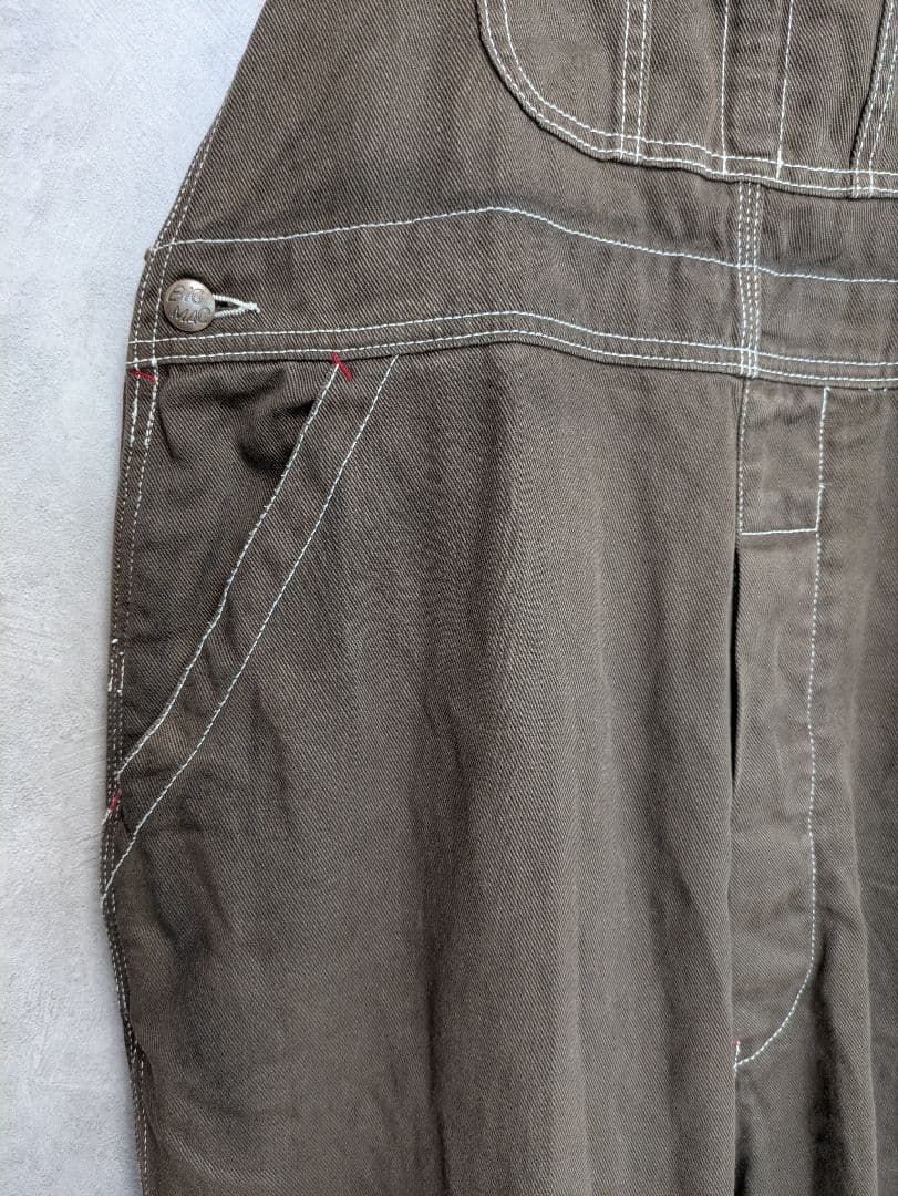 BEAMS BOY × BIG MAC 別注 オーバーオール ブラウン F