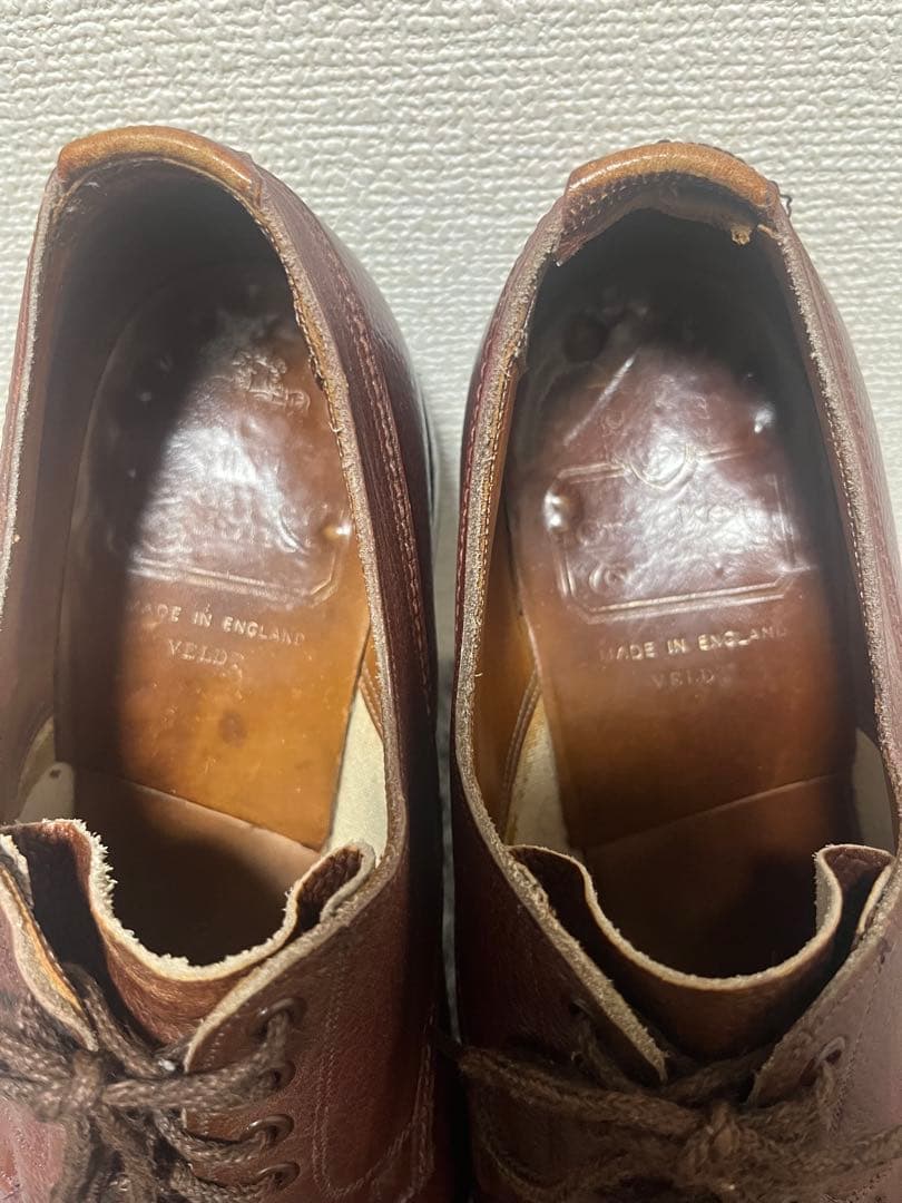 ケンゴン？ CROCKETT&JONES ブラウンレザーシューズ　UK7 1/2