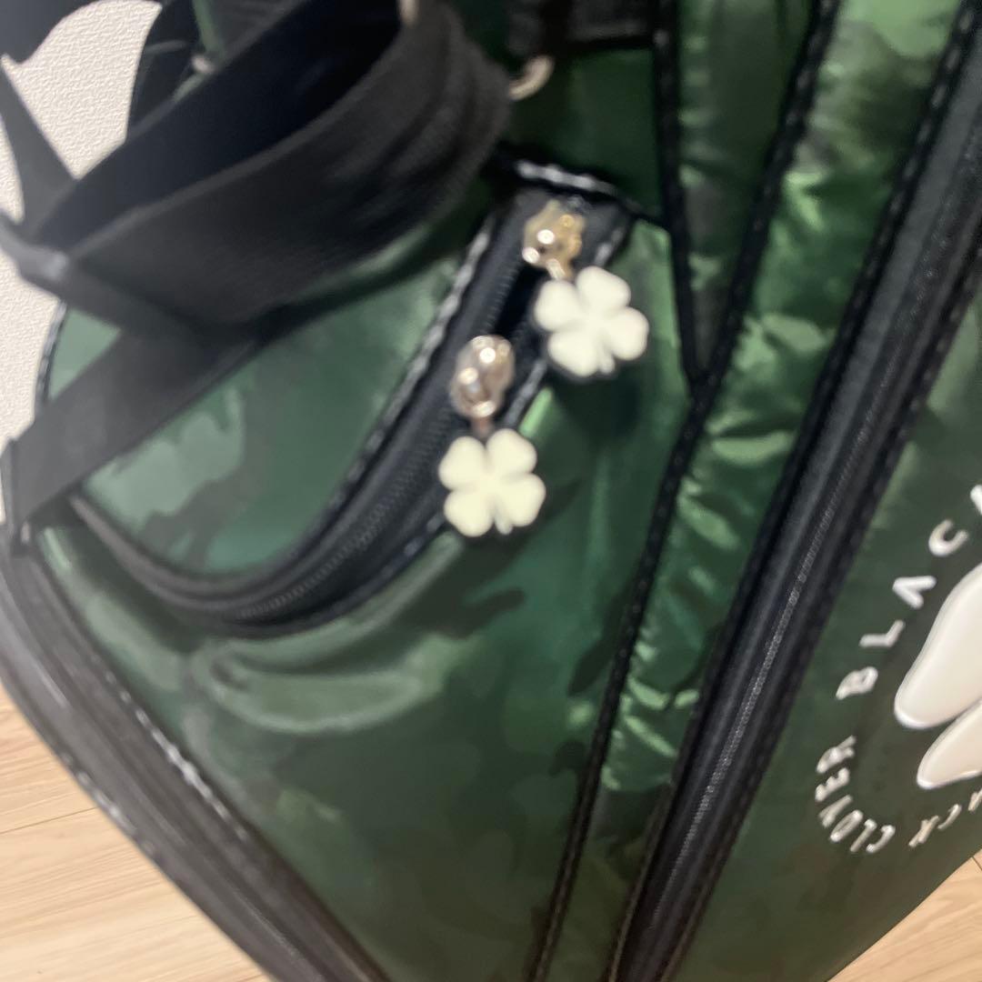 BLACK CLOVER ゴルフキャディバッグ カモフラージュグリーン