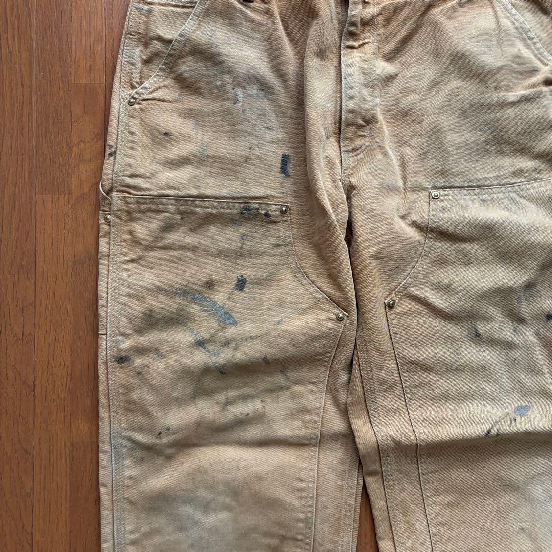 90's usa製Carhartt ベージュ カーゴパンツ 36x32