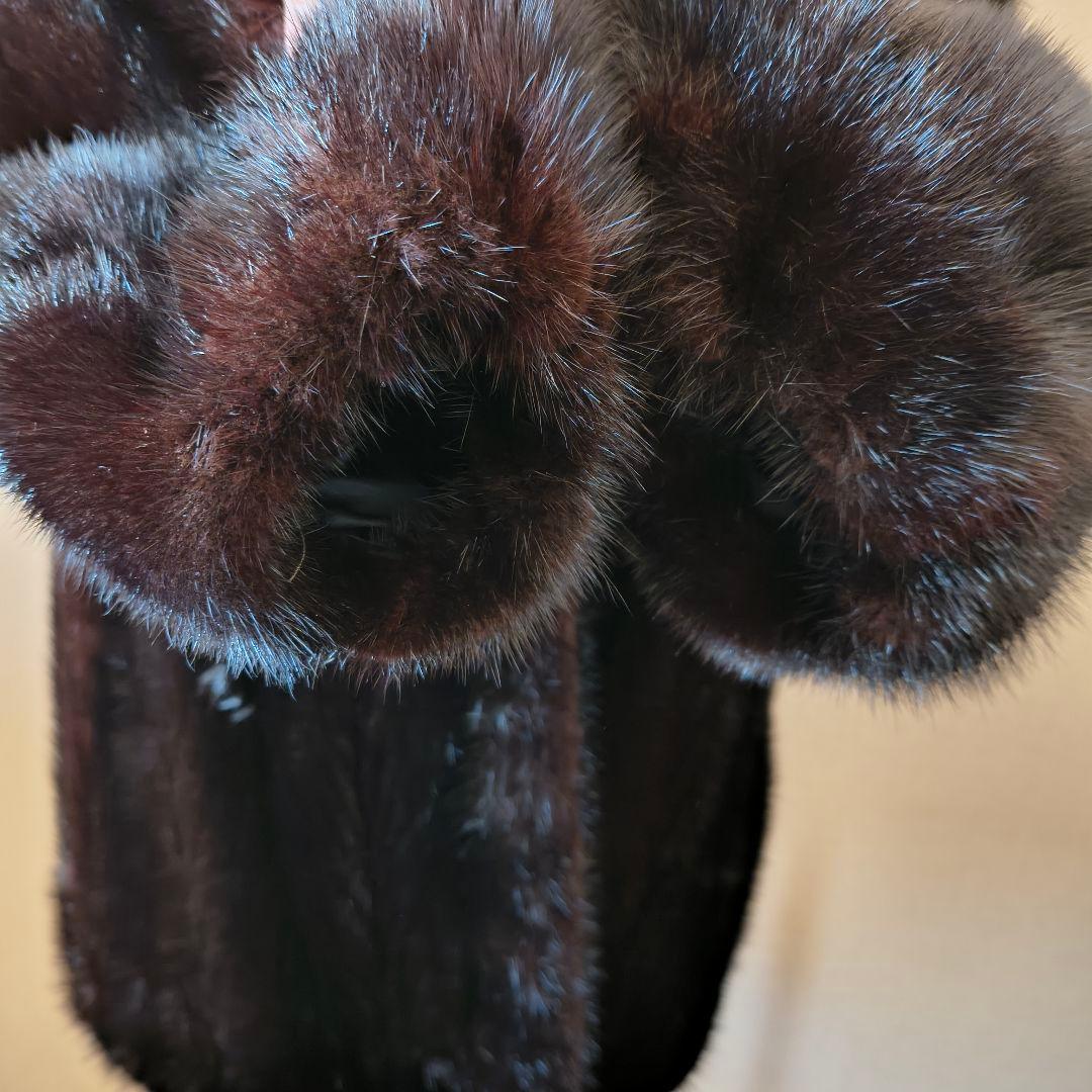 Rotiny 三越 ダークミンク ファーコート 9号