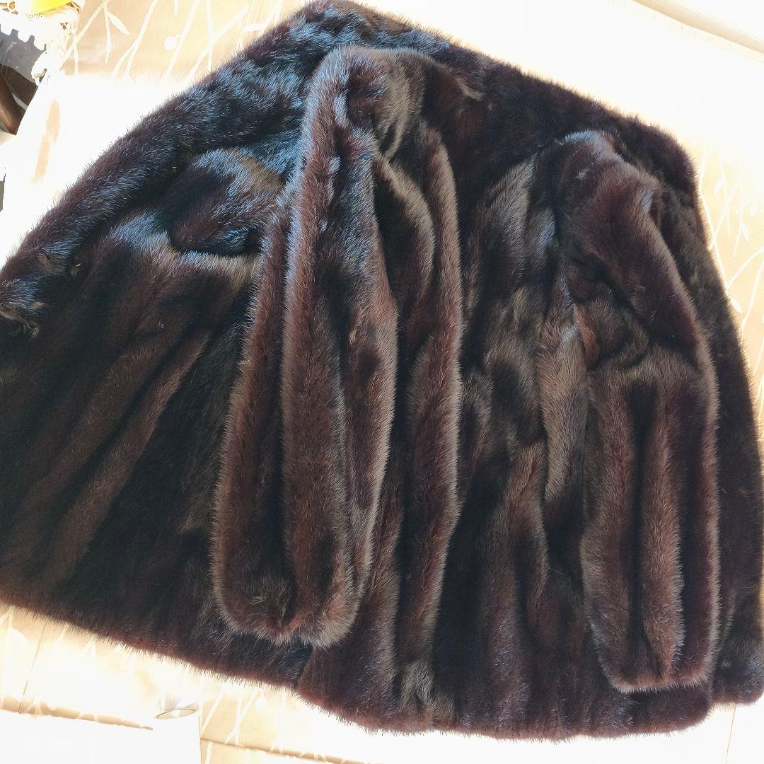 Rotiny 三越 ダークミンク ファーコート 9号