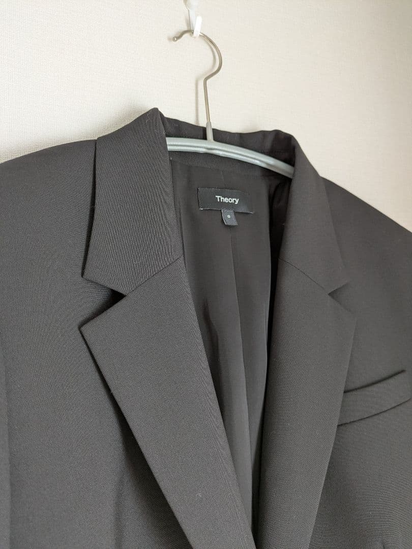 現行美品*定価6.4万 セオリー オーバーサイズジャケット 黒 0