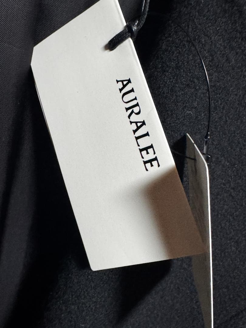 オーラリー ウールモッサチェスターコート サイズ1 ブラック 新品 本物 今季