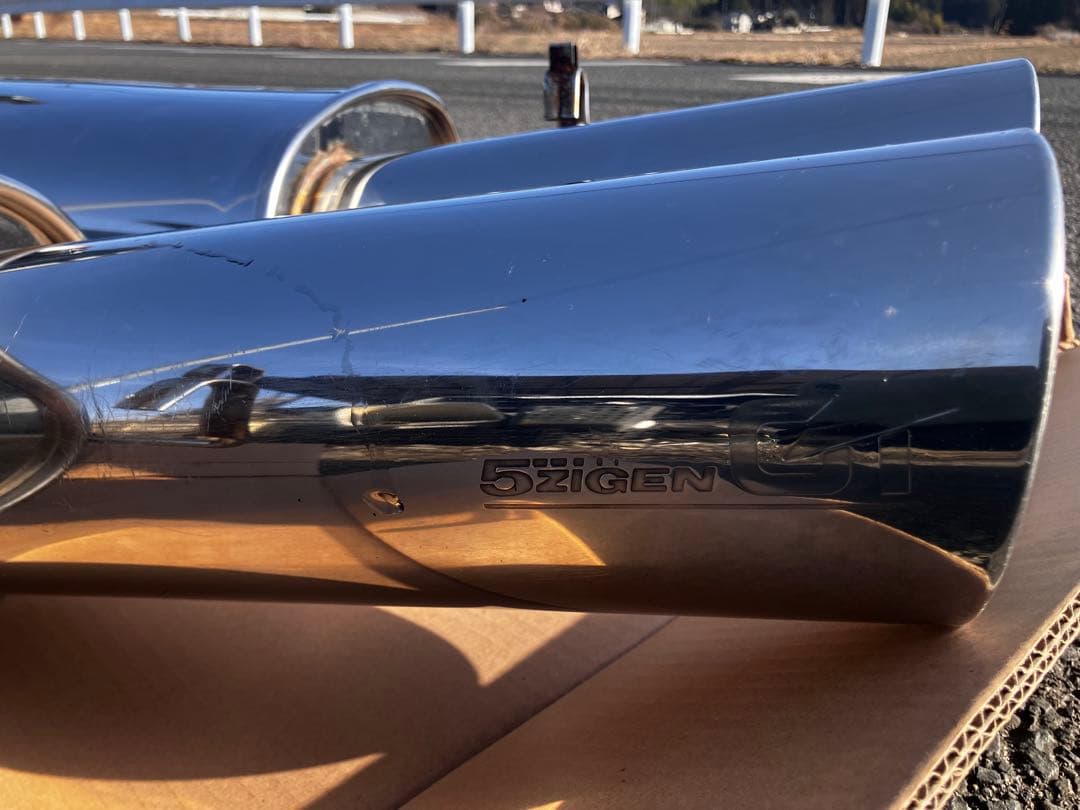 15 14 マジェスタ アリスト5ZIGEN マフラー左右出し　当時物