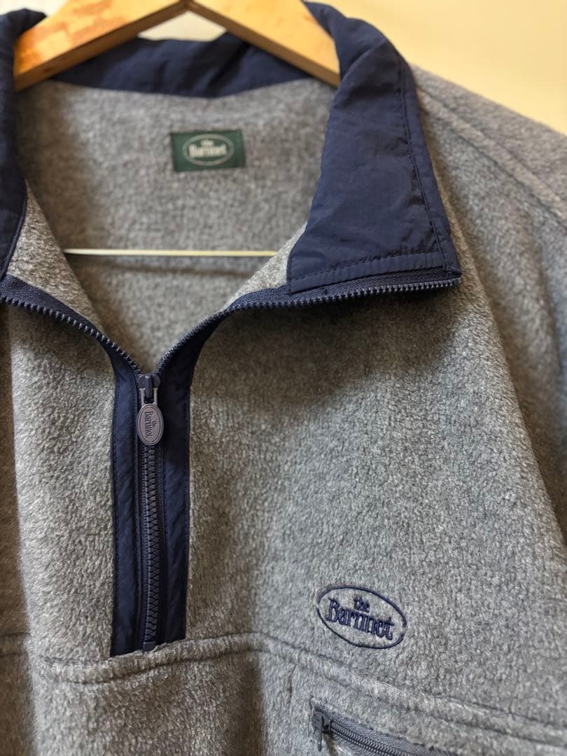the barnnet フリースハーフジップアップ ジャケット スウェット