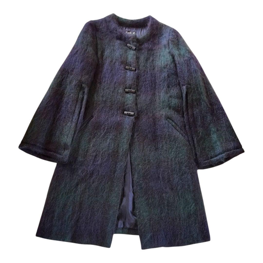 【新品タグ付き】agnes b アニエスベー ケープ コート モヘア フランス製