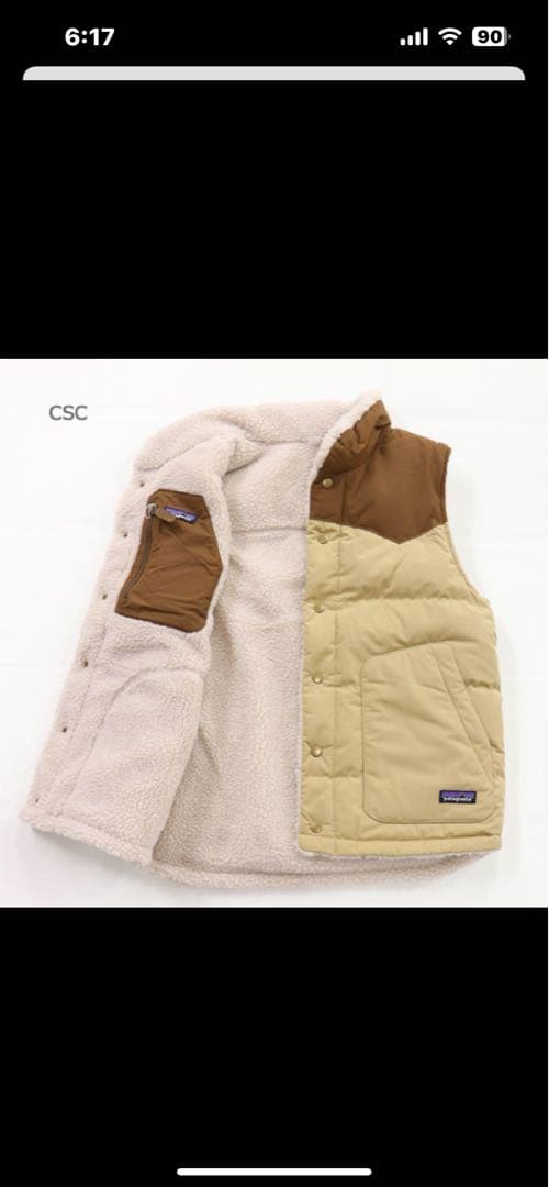 パタゴニア　リバーシブル　ビビー　ダウン　ベスト　patagonia