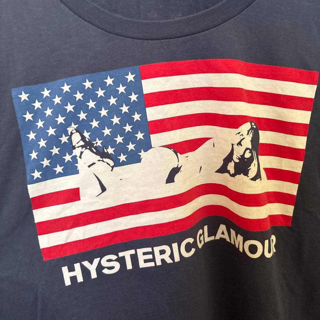 HYSTERIC GLAMOUR 長袖Tシャツ アメリカ国旗デザイン