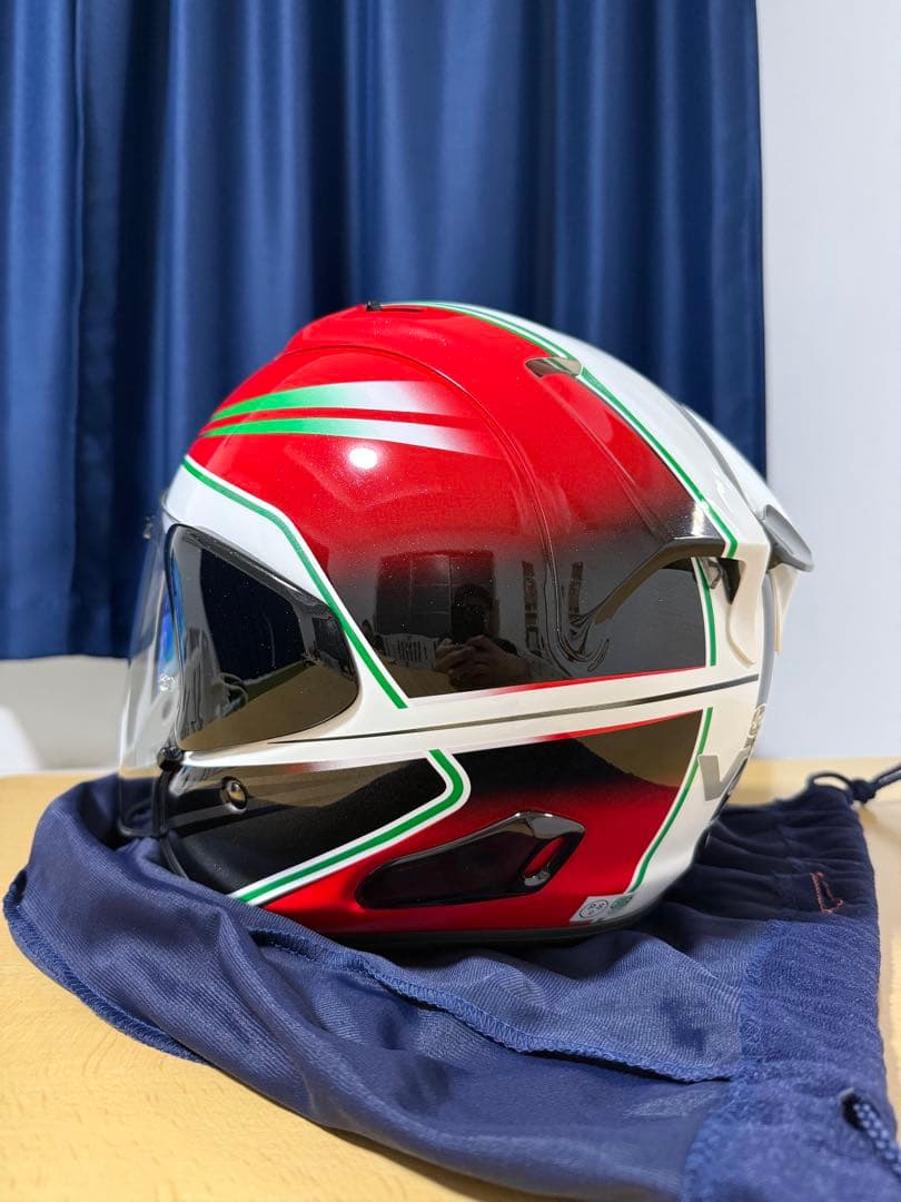 未使用 Arai VZ-RAM WEDGE レッド Sサイズ ジェットヘルメット