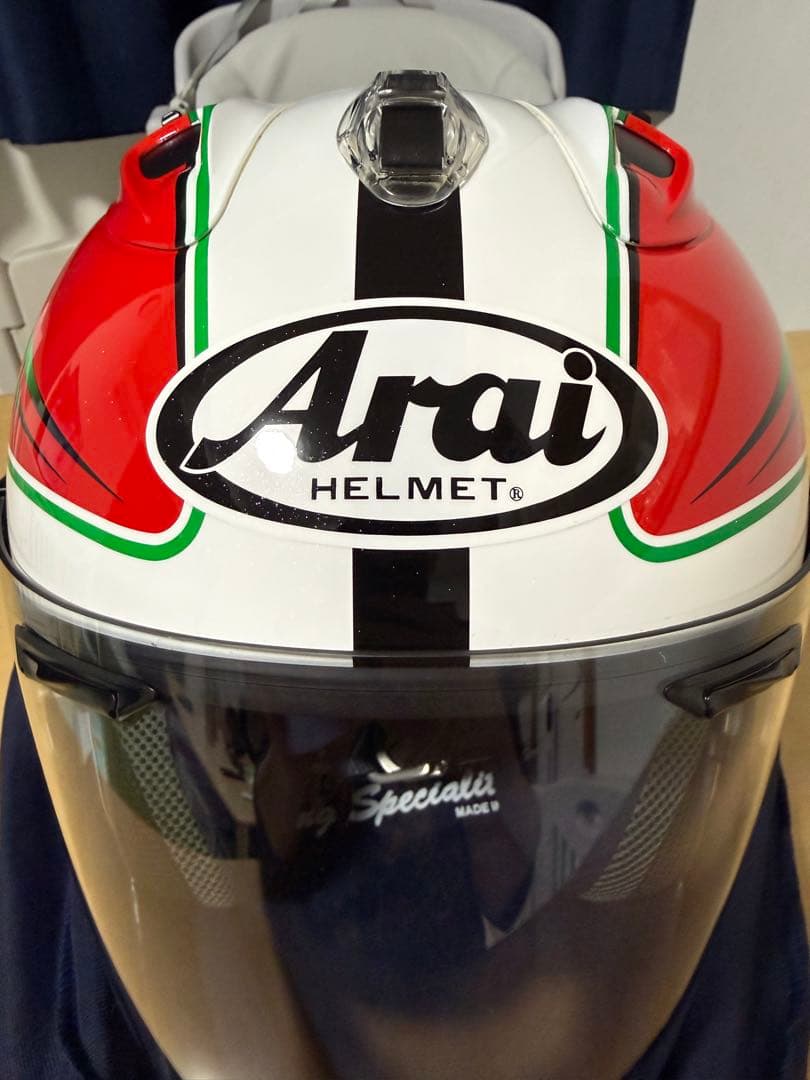 未使用 Arai VZ-RAM WEDGE レッド Sサイズ ジェットヘルメット