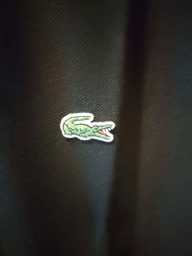 LACOSTE ブラック ポロシャツ XL