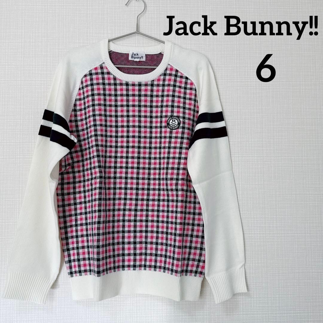 ジャックバニー メンズ チェック柄 セーター サイズ6