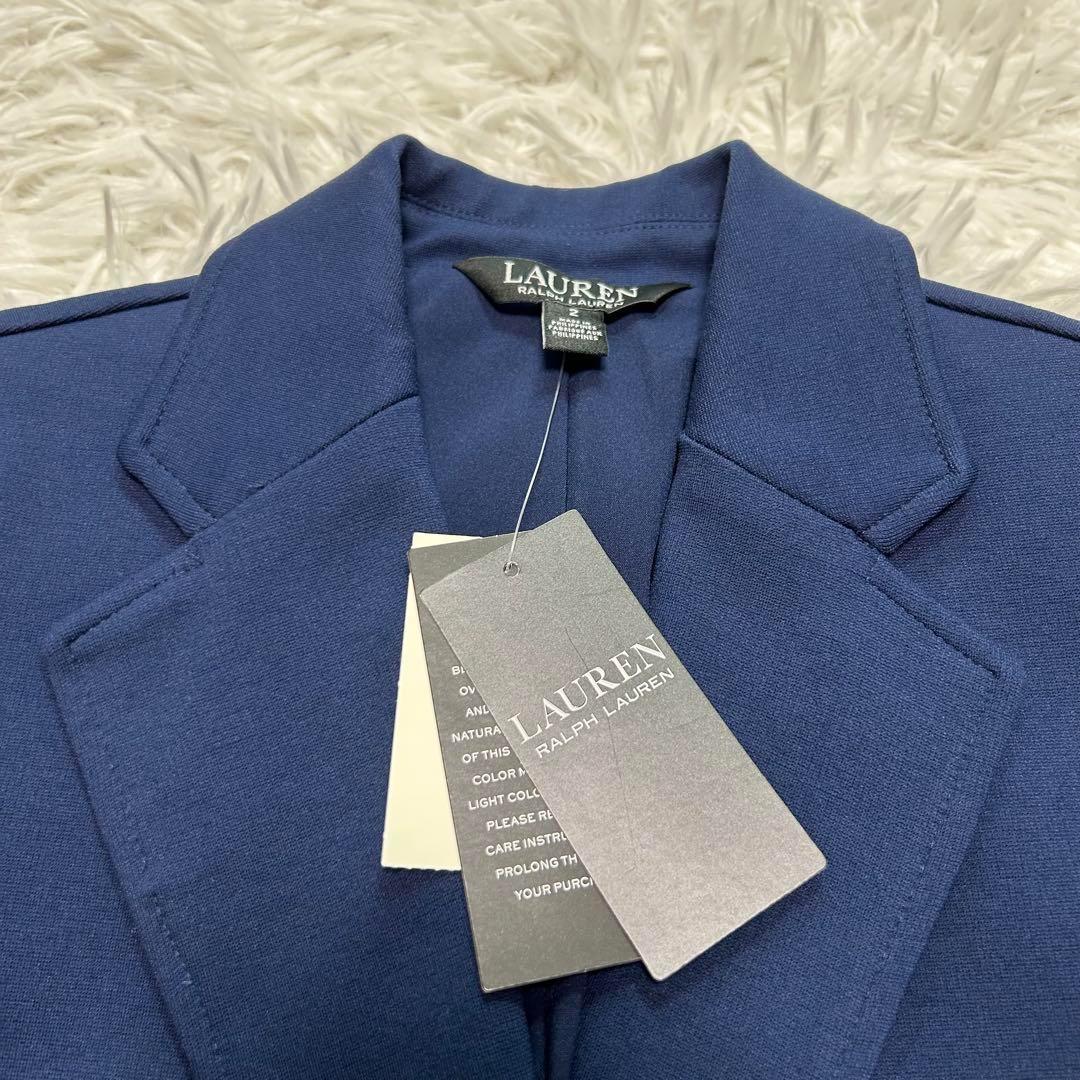 【新品・タグ付き】ローレンラルフローレン 紺ブレザー 銀ボタン ネイビー 2