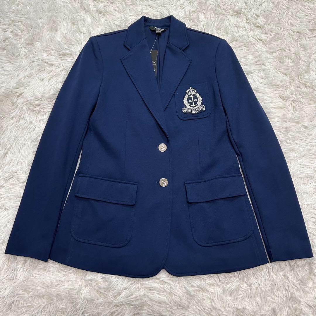 【新品・タグ付き】ローレンラルフローレン 紺ブレザー 銀ボタン ネイビー 2