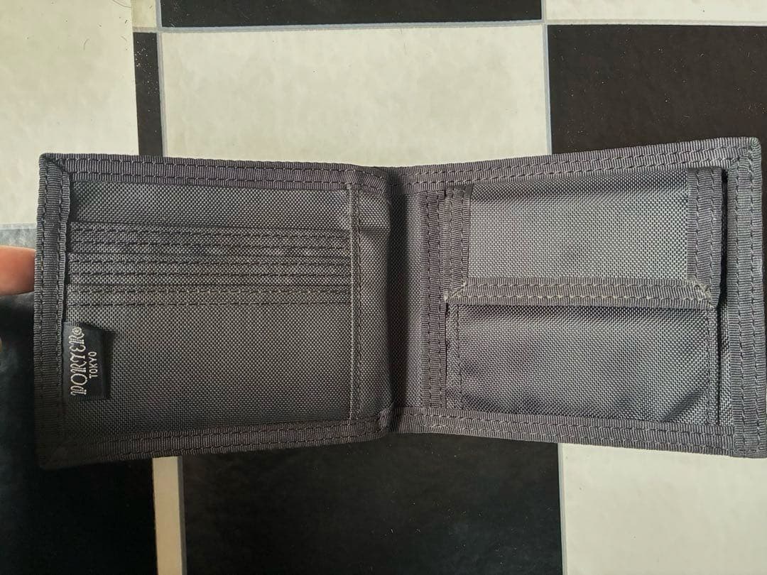 PORTER ポーター 二つ折り財布 ブラック ヒートウォレット