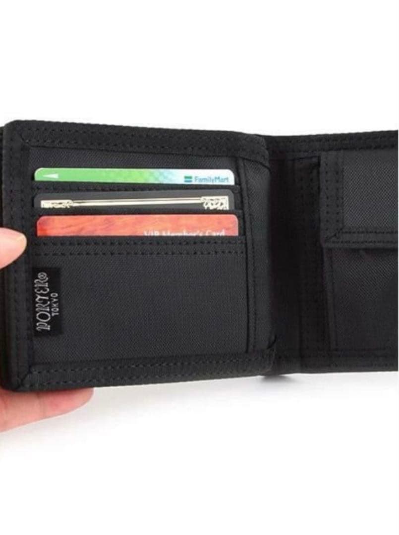 PORTER ポーター 二つ折り財布 ブラック ヒートウォレット