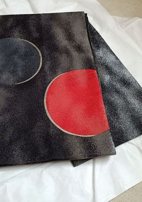 袋帯 ikki流 ブラックに銀