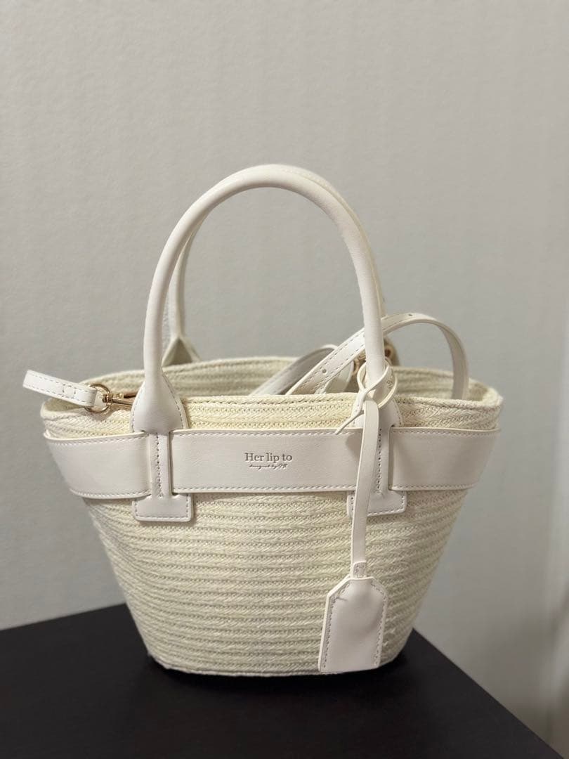 バッグ Herlipto Palma Mini Tote Bag white