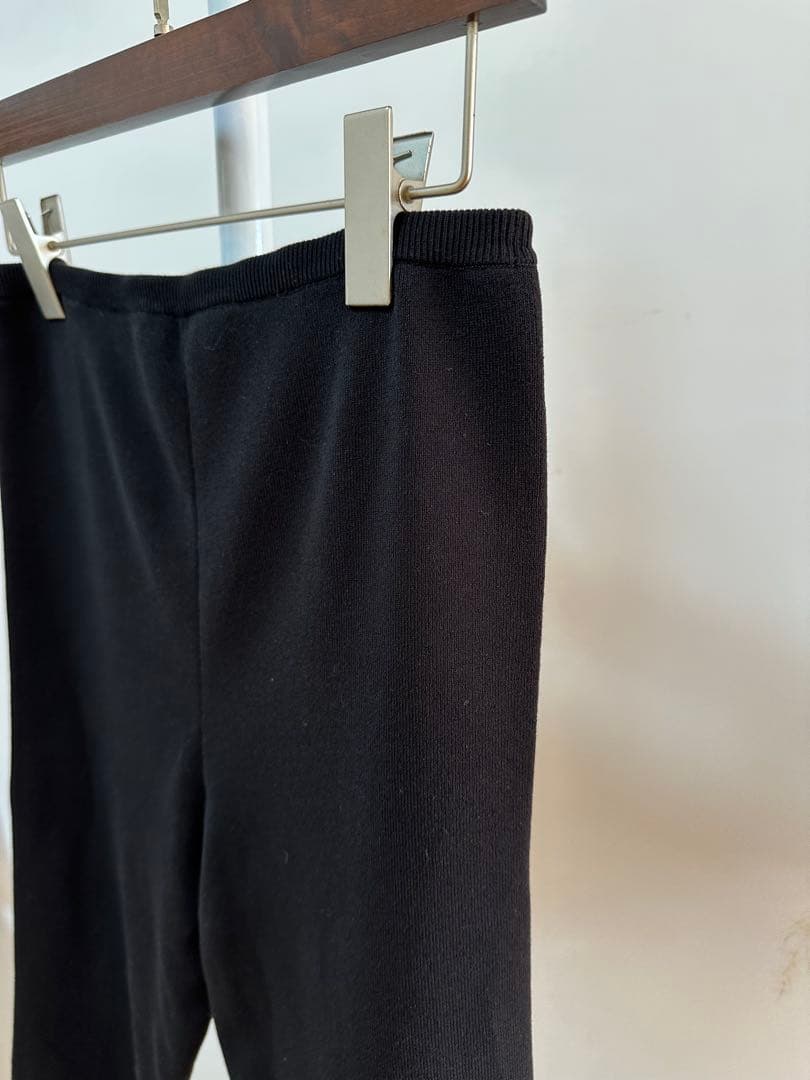 エトレトウキョウ25年新品⭐️ハイゲージバイカーニットパンツレイヤードレギンス