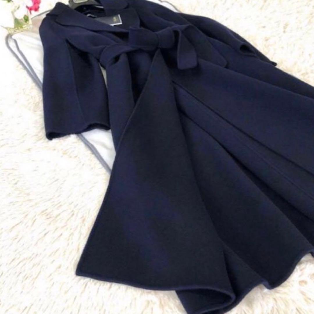 新品タグ付【'S MAX MARA】42ESTURIAクチートアマーノネイビー