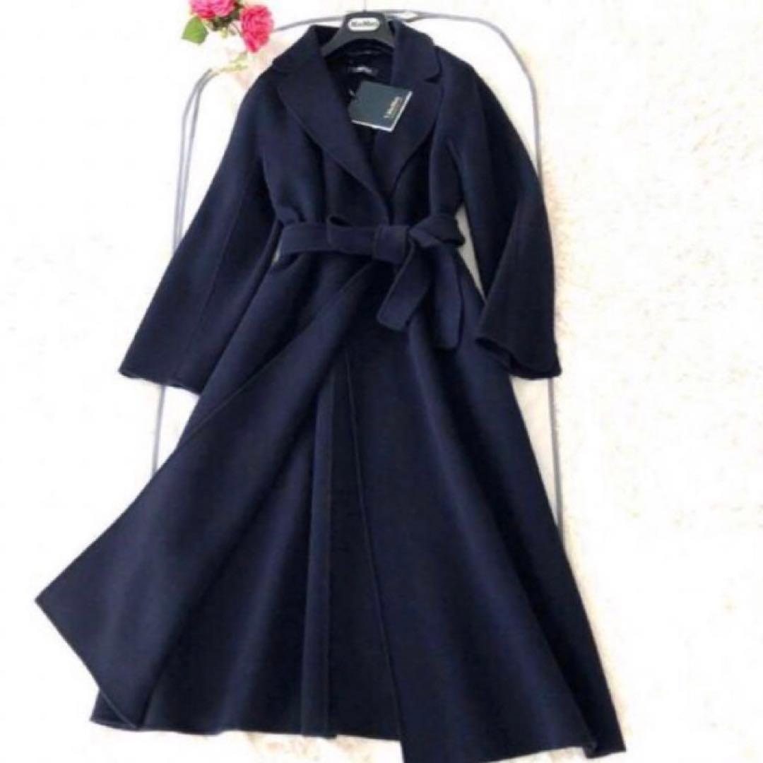 新品タグ付【'S MAX MARA】42ESTURIAクチートアマーノネイビー