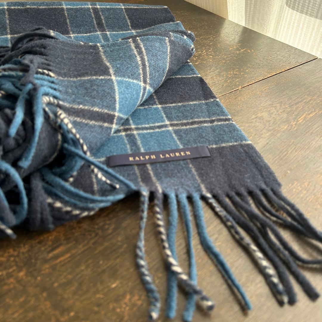 Ralph Lauren 手触り良いウール膝掛け　ショールとしても　タグ付き未使